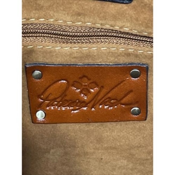 Patricia Nash Tote Bag Danville Colorblock Black British Tan Leather NEW - Picture 10 of 14